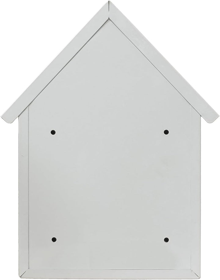 Briefkasten Amin Weiss mit Spitzdach zur Wandmontage HTI living