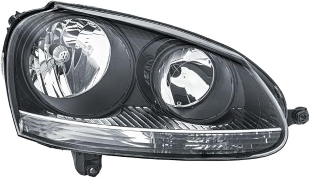 HELLA 1EG 247 007-621 Halogen-Hauptscheinwerfer - rechts - für u.a. VW Golf V (1K1) Rechts Schwarz,