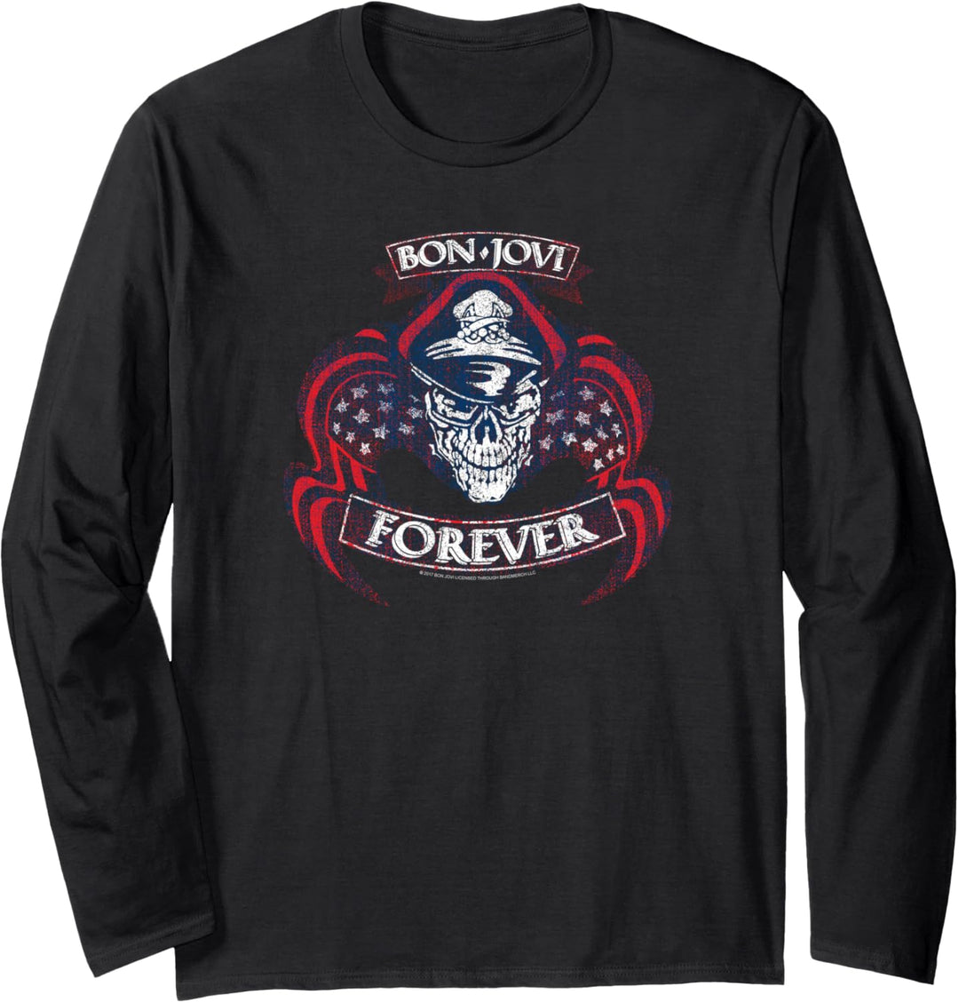 Bon Jovi Forever Skull Langarmshirt