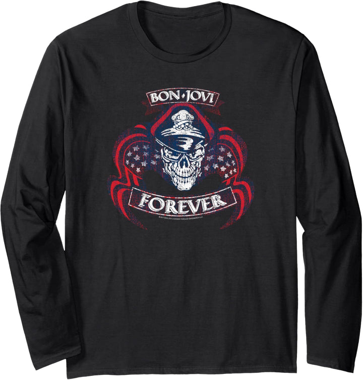 Bon Jovi Forever Skull Langarmshirt