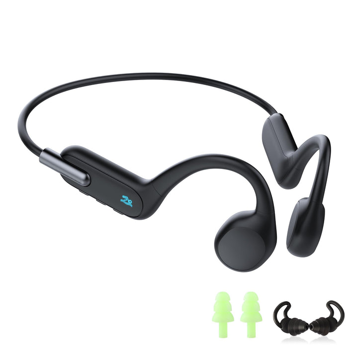 HIFI WALKER T10 Air Knochenschall Kopfhörer, IPX8 wasserdichte Schwimmkopfhörer mit 32GB MP3 Player,