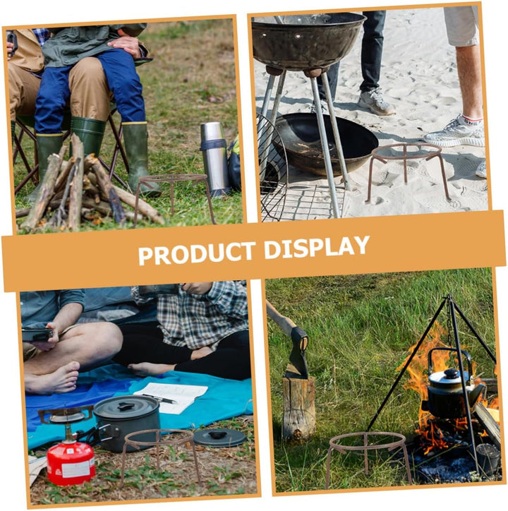 Toyvian Robuster Outdoor Dreibein Feuerstellen Topfständer Aus Hitzebeständig Rostfrei Multifunktion