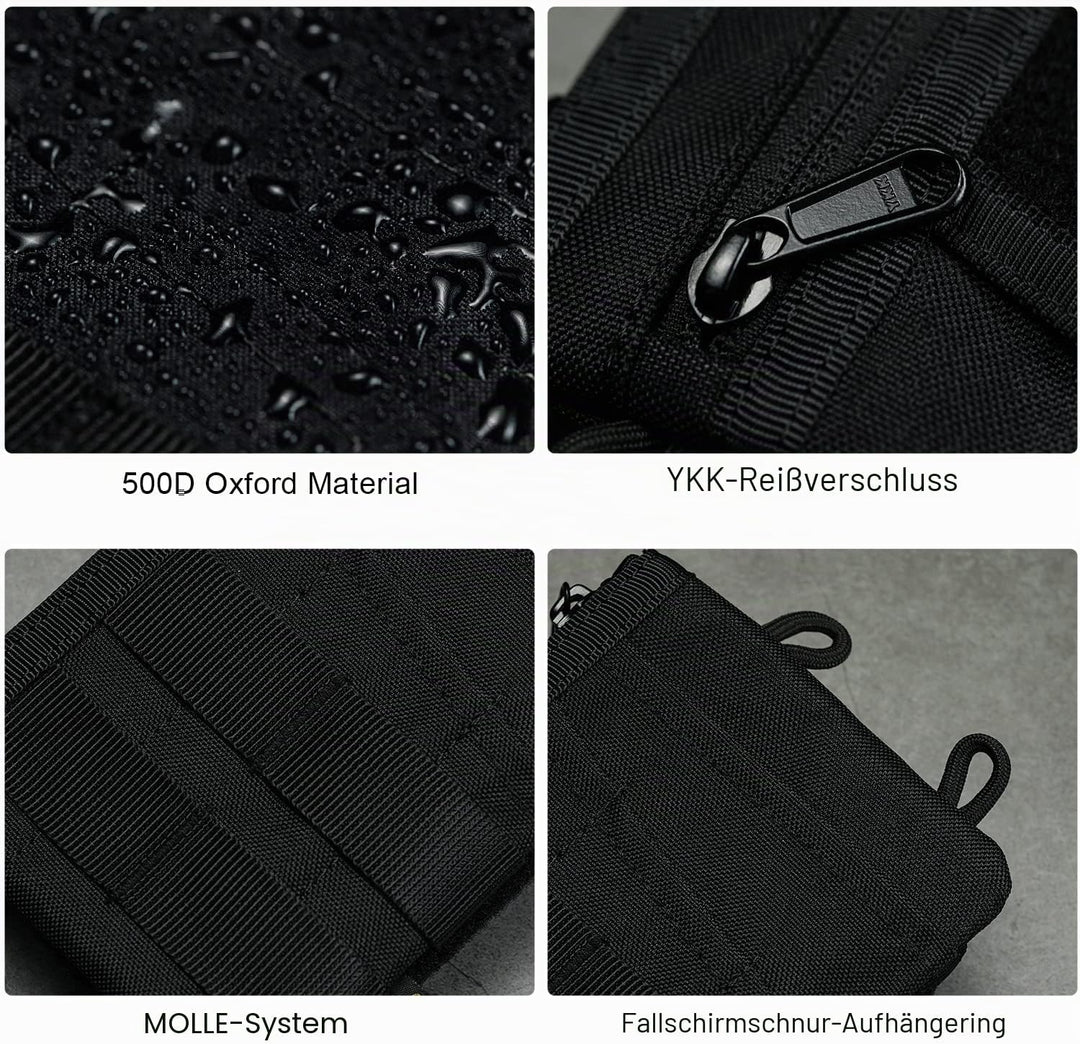 VIPERADE VE16 EDC Pouch Klein EDC Organizer Werkzeugtasche mit 7 Taschen,EDC Organizer Tasche für He