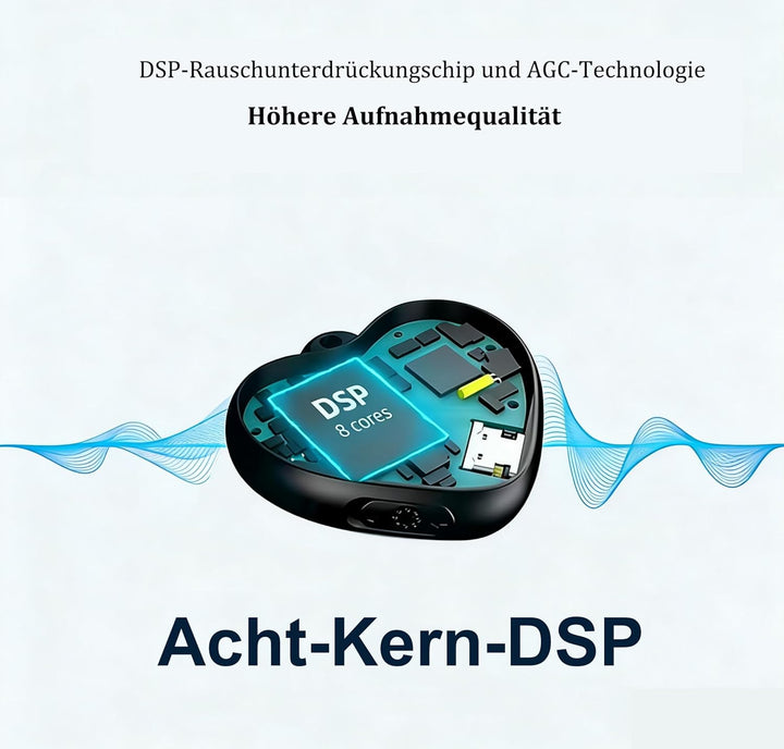 16G Mini abhörgerät Micro Diktiergerät mit Voice Activated Micro Halskette Recorder digital Voice Re