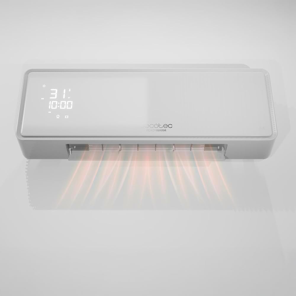 Cecotec Ready Warm 5310 PowerBox Keramik-Wandheizung mit LED-Display und Fernbedienung, 2000 W, 3 Mo