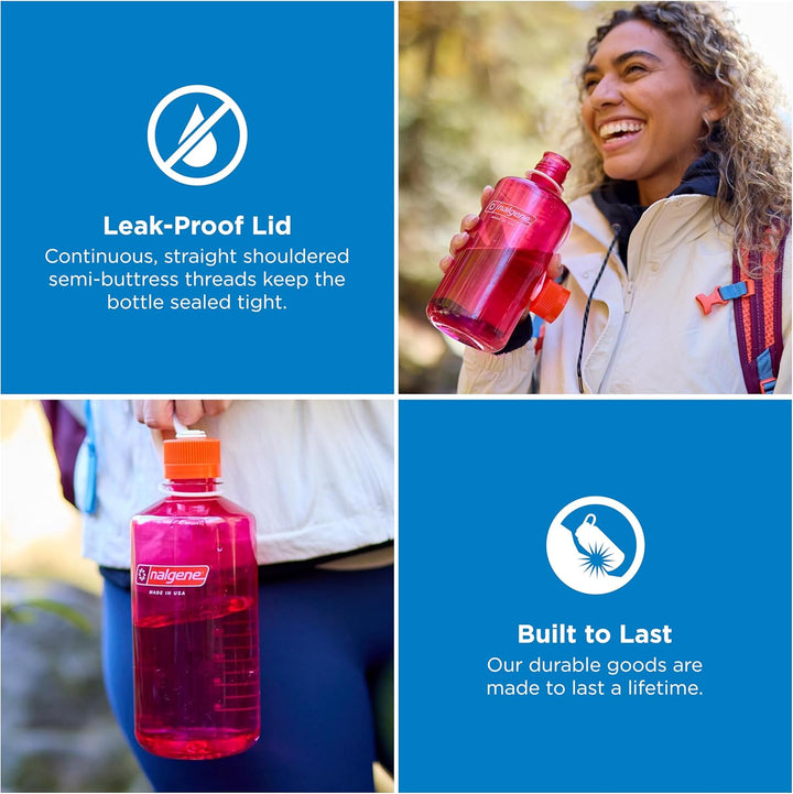 Nalgene Sustain Tritan BPA-freie Wasserflasche aus 50% Plastikabfällen, 900 ml, schmale Öffnung, But