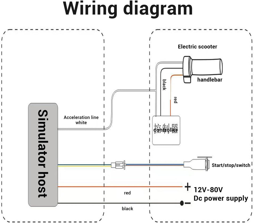 Motorradmotor -Schall -Simulator 110 DB, Universal DC12 Bis 80 V Motorschall Simuliertes System für