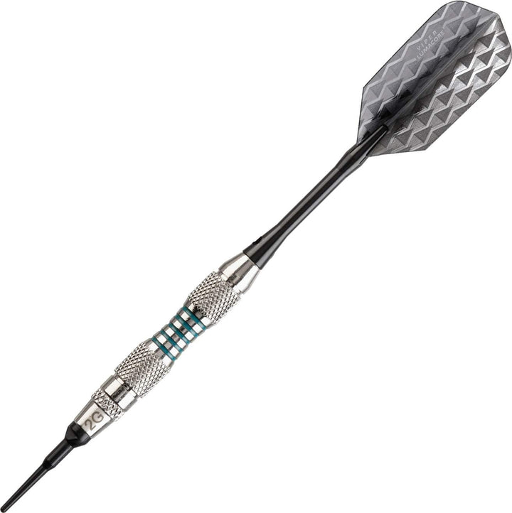 Viper Bobcat Dartpfeile mit weicher Spitze, verstellbar, mit Aufbewahrungs-/Reiseetui Nickel-Silber-