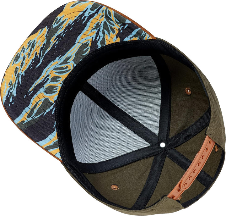 Cadency® Snapback Cap Asian Tiger, Unisex, Olive, Grössenverstellbar