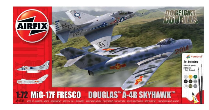 Airfix A50185 1/72 Mig 17F Fresco Douglas A-4B Skyhawk Dogfight Double Mig-21 Modellbau, 0 MiG17F Fr