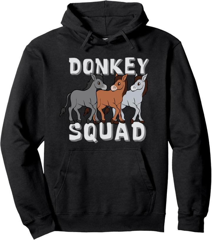 Esel Squad Niedliches Maultier Bauernhof Tier Landwirtschaft Pullover Hoodie