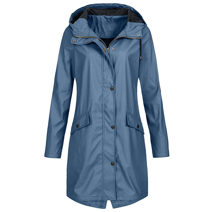 tsaChick Regenjacke Damen Wasserdicht Damen Herbst Und Winter Mittellange Wasserdichte Winddichte Ja