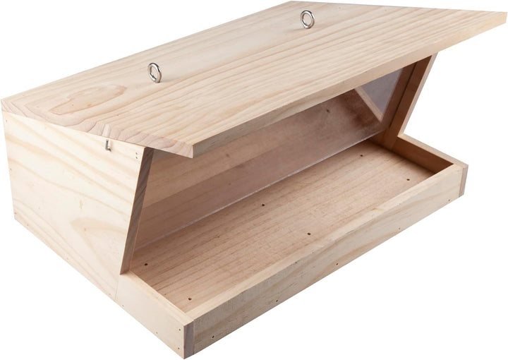 Windhager Vogelfuttersilo Pultdach XXL, Vogelhaus, Futterhaus für Vögel, Vogelhäuschen, Nistkasten V