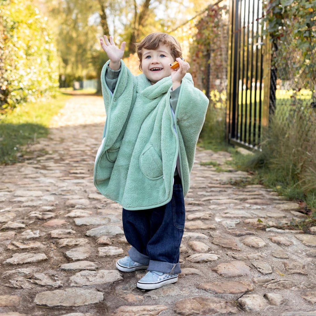 BEMINI Reiseponcho Softy + jersey Sauge 9-36m Sauge, 9-36m Sauge