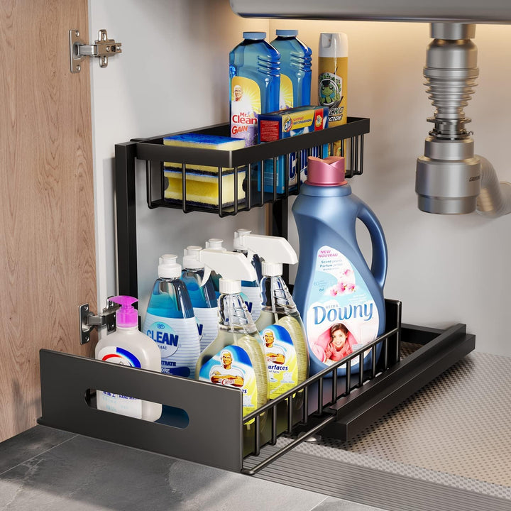 Küchen organizer, Metall Spülschrank organizer, Unterschrank Organizer, Herausgleiten Ausziehbares P