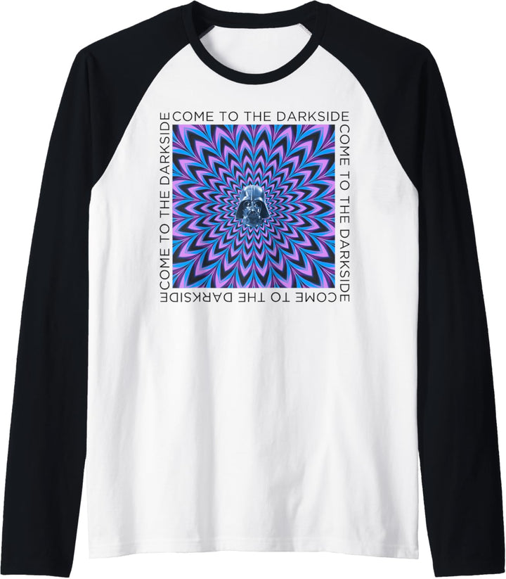 Star Wars Darth Vader Trippy Come To The Darkside Raglan