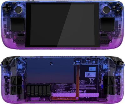 eXtremeRate Ersatz Front/Rückplatte&Tasten Set für Steam Deck, Full Case Gehäuse&D-Pad ABXY Trackpad