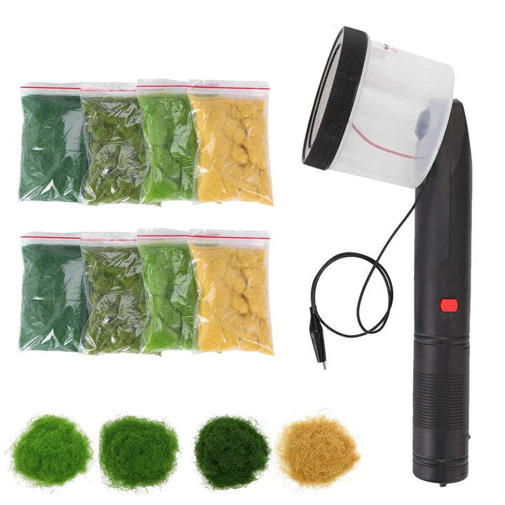 Mocoli Mini Statik-Graspose, Vier Farben 8 Stck Mini Beflockungsmaschine Applikator ABS Applikator m
