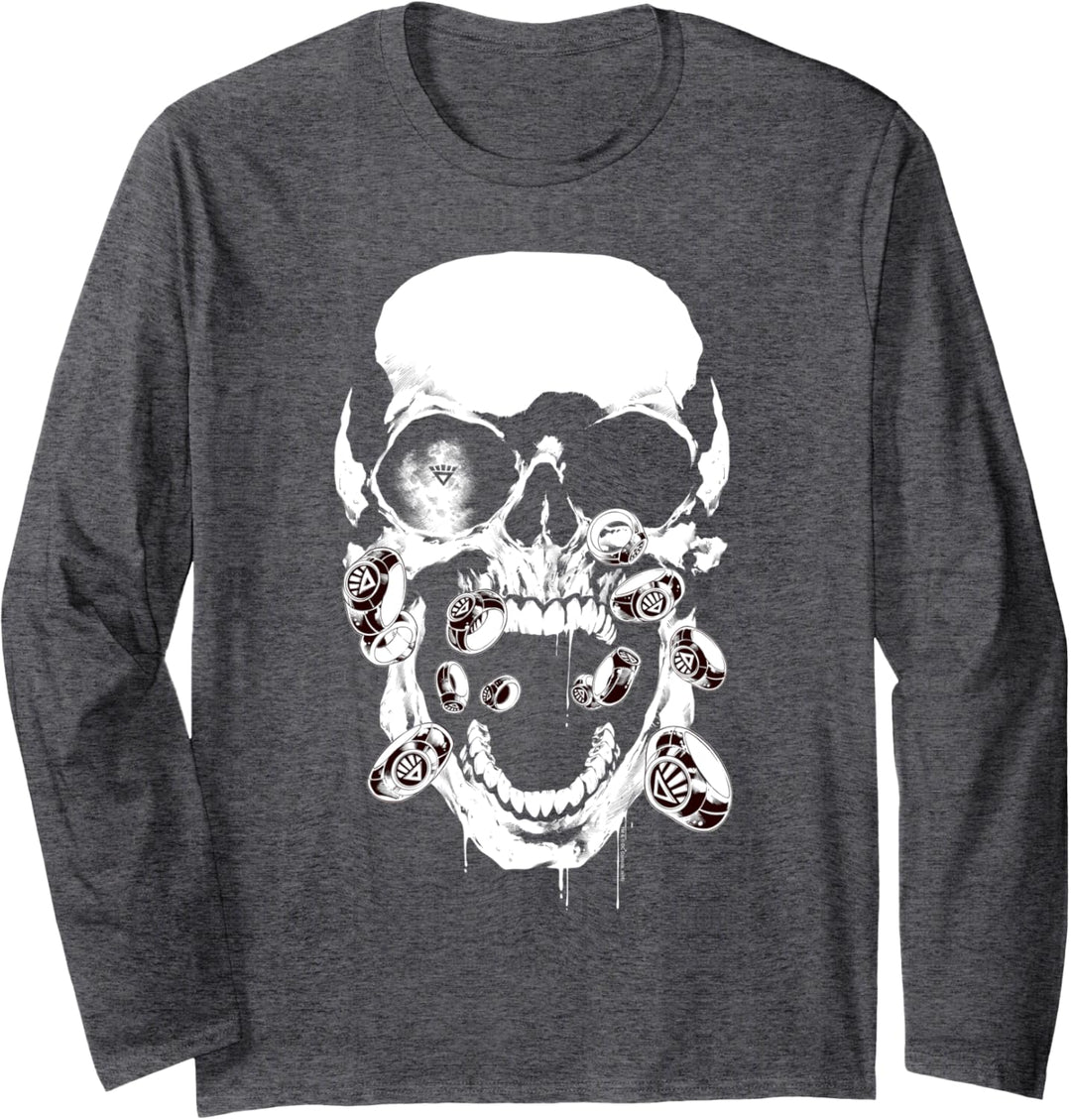 Green Lantern Black Lantern Skull Langarmshirt