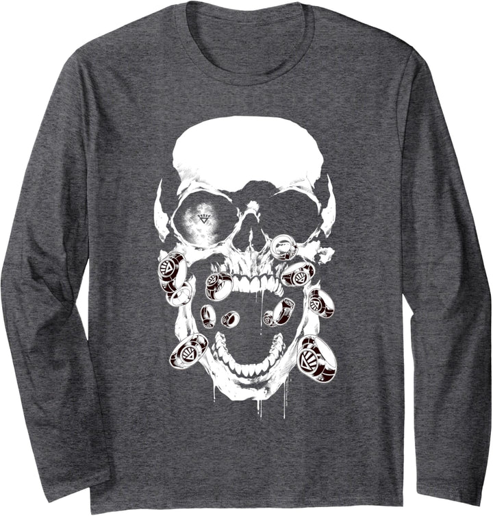 Green Lantern Black Lantern Skull Langarmshirt