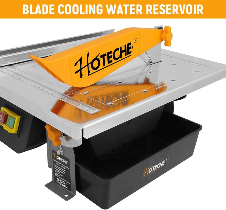 Hoteche 600W Fliesenschneider | 33mm Schnitttiefe | 0-45° Schrägschnitt | 330x360mm Arbeitsplatte |