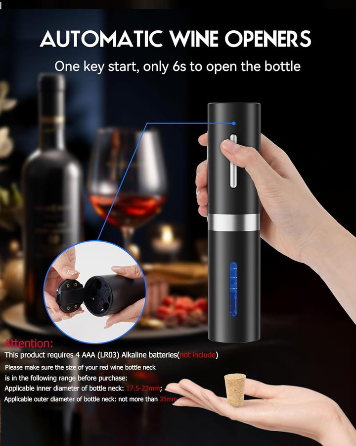Elektrischer Korkenzieher, professioneller Flaschenöffner für Wein, kabellos, automatischer Flaschen