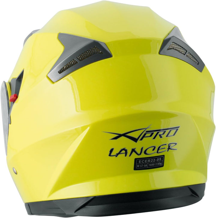 A-Pro Helm Klapphelm Innensonnenblende Motorradhelm Modular Gelb Fluo M