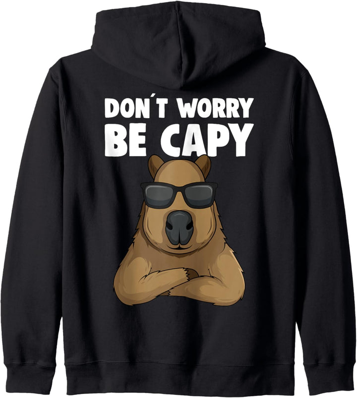 Capybara Kinder Jungs Damen Kapuzenjacke