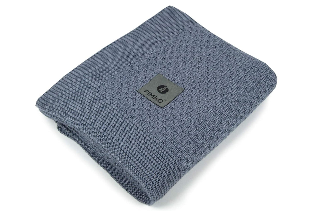 PIMKO 100% Bambusdecke Babydecke Strickdecke Kuscheldecke für Jungen und Mädchen Schmusedecke weich