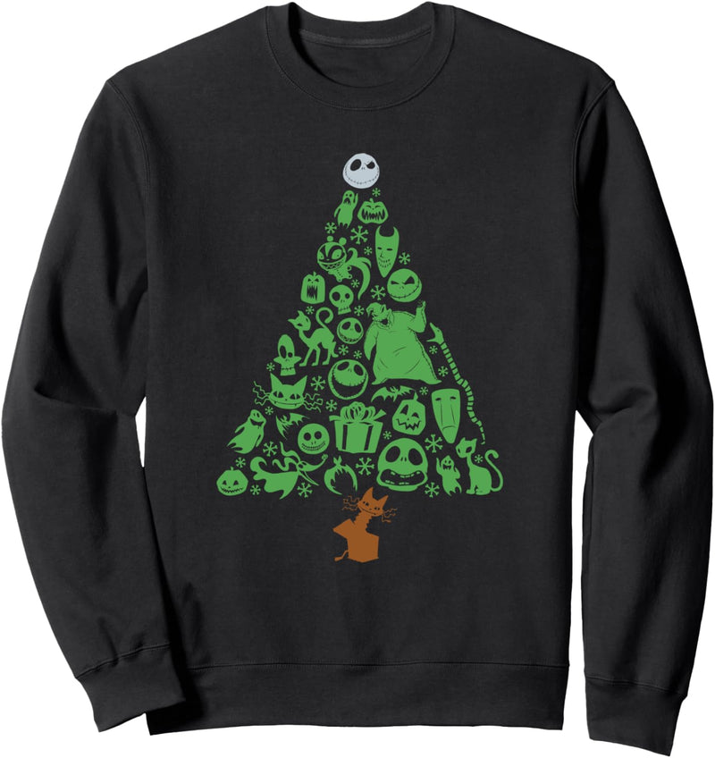 Disney The Nightmare Before Christmas Spooky Holiday Tree Sweatshirt