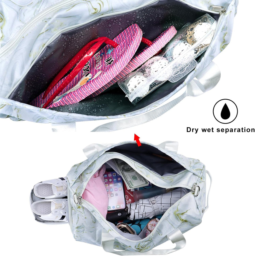 HAWEE Reisetasche Gross Herren Sporttasche Weekender Damen Faltbare Gym Bag mit Schuhfach & Nassfach