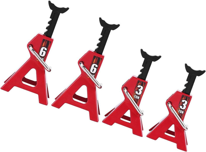 lyrlody 4Pcs RC-Wagenheber, Metall Jack Stands, für D90 Axial Wraith SCX10 RC-Raupenauto im Massstab
