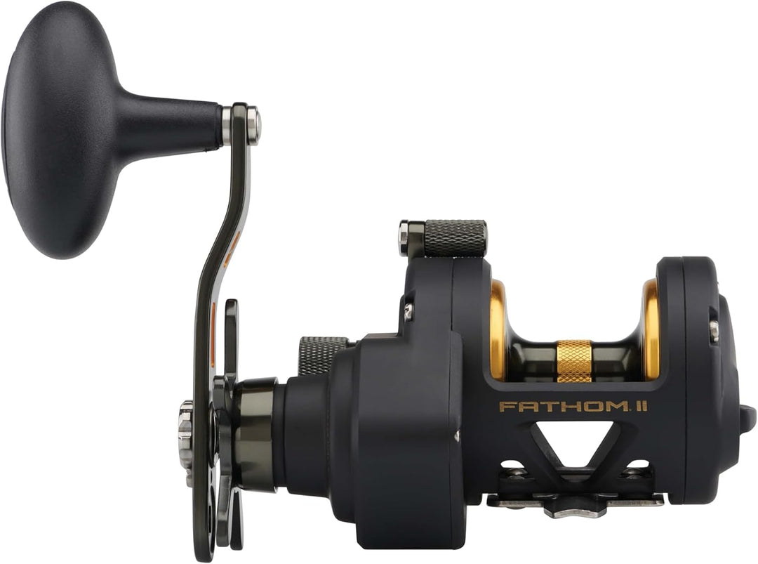 PENN Fathom II Star Drag Multirolle – Salzwasser-Angelrolle für Boots-, Küsten- und Kajakangeln 12|