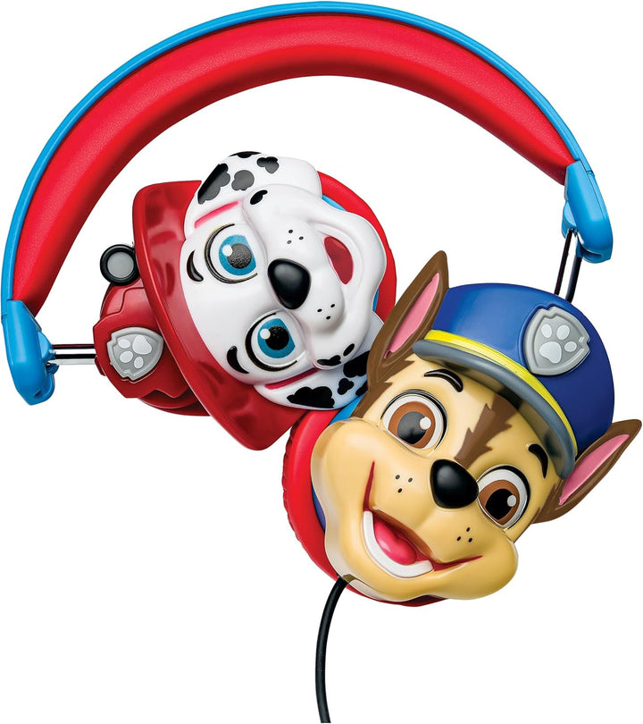 Lexibook, Paw Patrol, Faltbarer kabelgebundener Stereo-Kopfhörer mit Lautstärkebegrenzung Chase, Bla