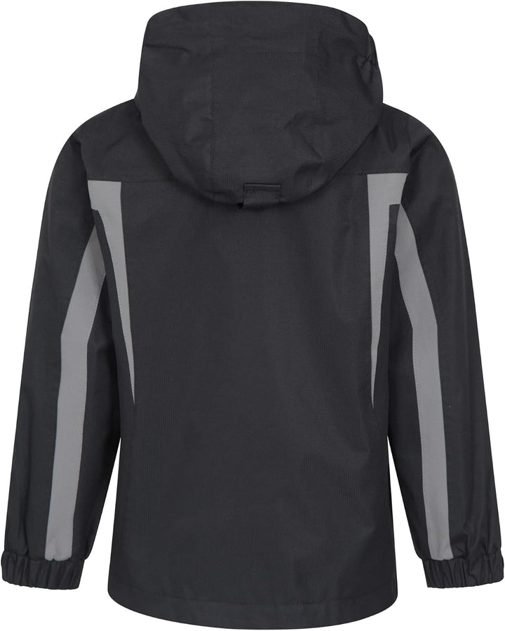 Mountain Warehouse Samson Jacke für Kinder - Regenjacke mit getapten Nähten, verstellbare Bündchen,