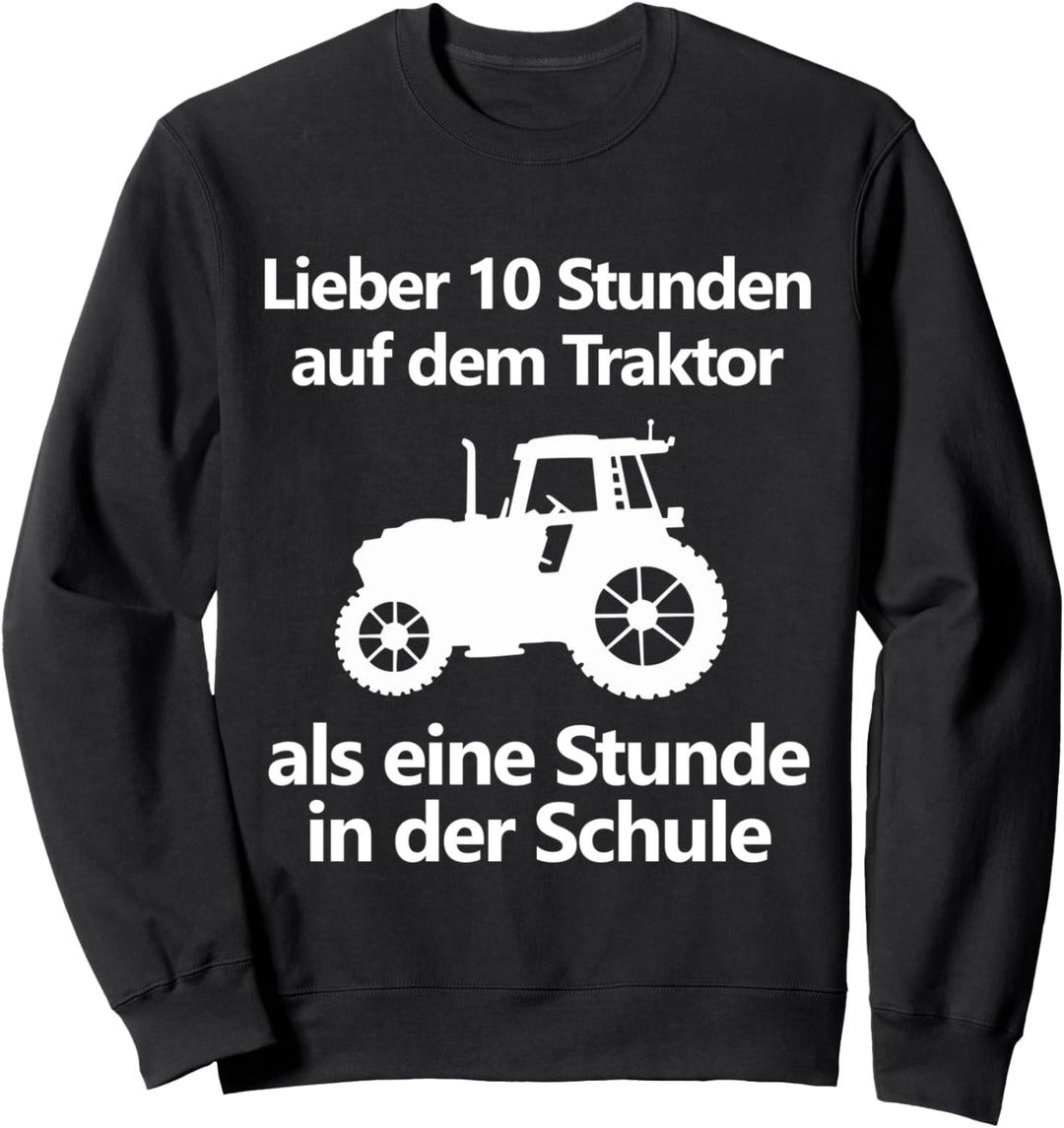 Landwirt Bauer Landwirtschaft Trecker Traktor Schule Kinder Sweatshirt
