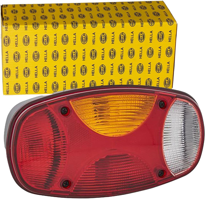 HELLA - Heckleuchte - Cargoluna - Glühlampe - 24V - Anbau/geschraubt - Lichtscheibenfarbe: mehrfarbi