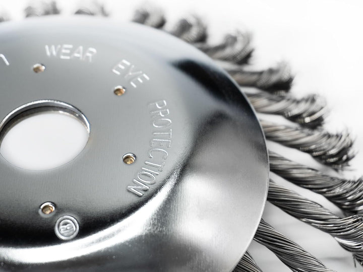 SECURA Bürstenkopf Unkrautbürste für Motorsense Freischneider 25,4mm Bohrung 200mm Ø 1 200mm, 1 200m