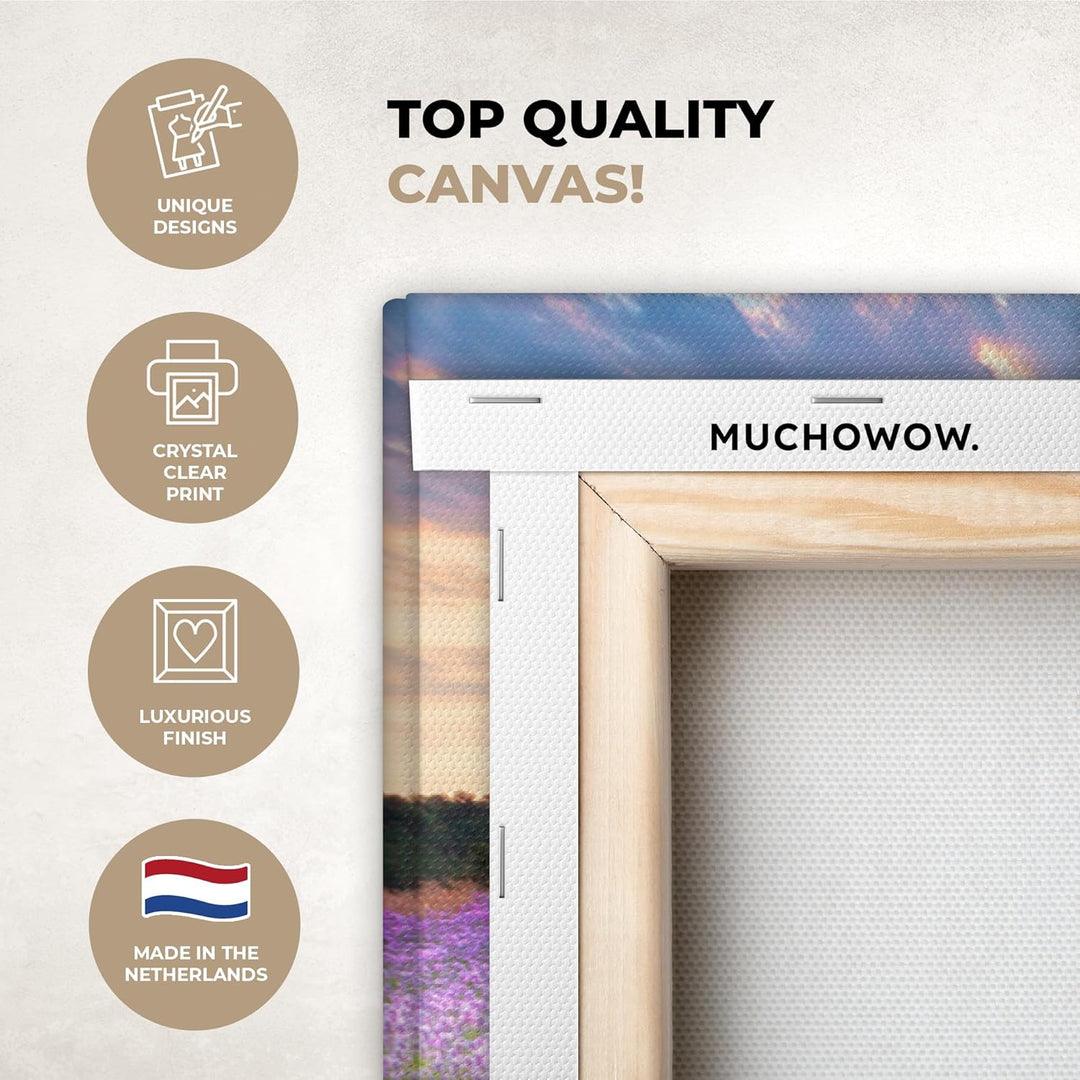 MuchoWow© Bilder Gross 120x80 cm XXL Wohnzimmer Deko Modern Wandbild Foto auf Leinwand Bild Schlafzi