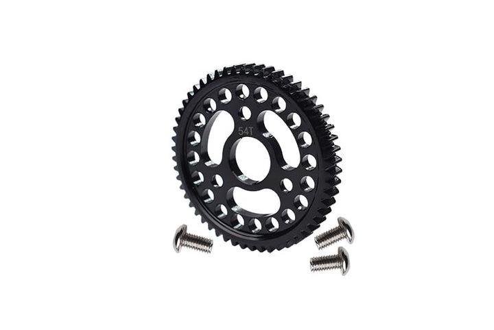 GPM for Traxxas Slash 4X4 / Stampede 4X4 / Hoss 4X4 Steel Main Gear (54T) - 1Pc Set Black