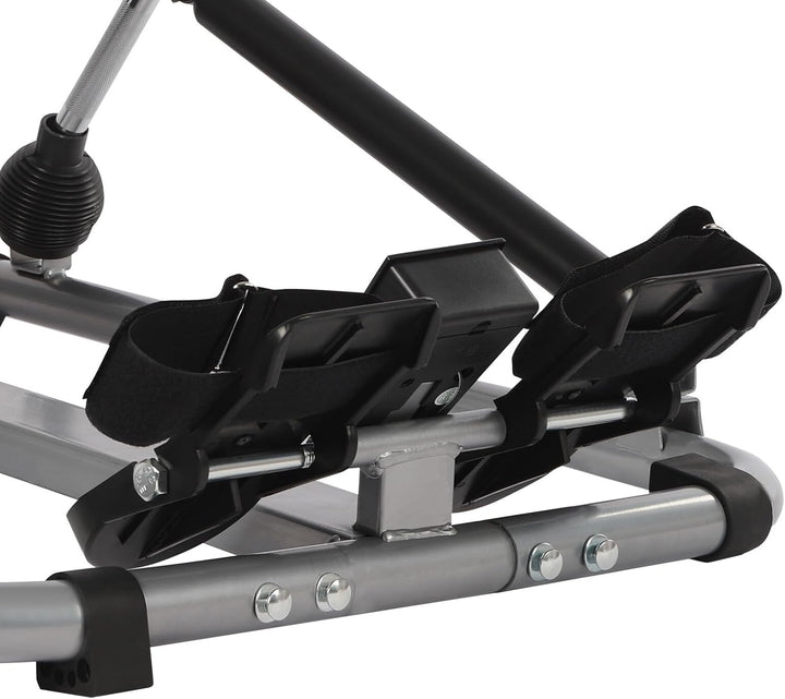 Hydraulisches Rudergerät, Heimtrainingsgerät, Klappbares Rudergerät mit Zwei Schienen und LCD-Displa