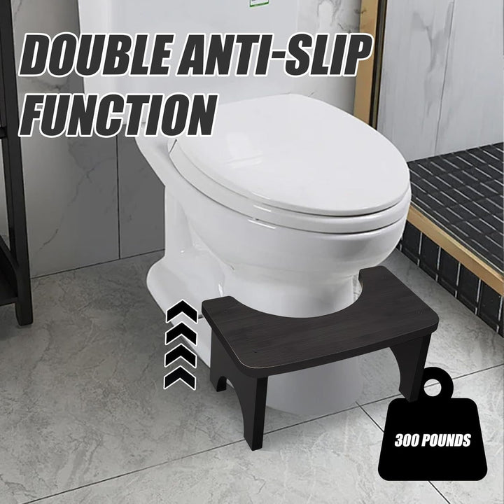 Toilettenhocker Holz WC Hocker Erwachsene Kinder, 37×20×17cm Ergonomisch Toilettenhocker, Klohocker