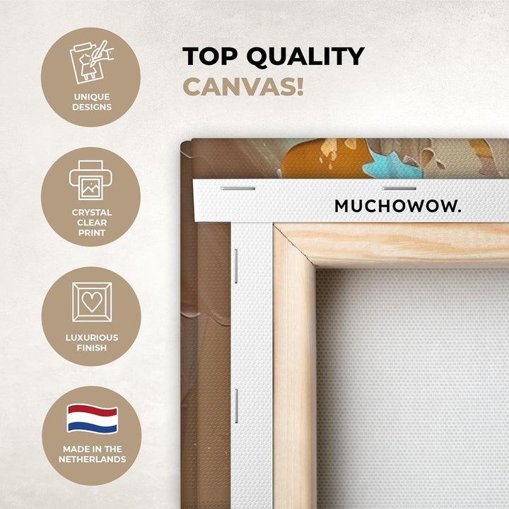MuchoWow© Leinwandbild Gross 120x80 cm XXL Dekoration Wohnzimmer Bilder Pictures Wall Decoration Liv