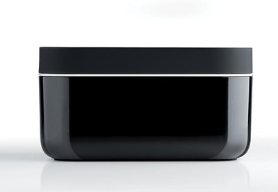 Lékué Eiswürfelbox, schwarz, 12x22x8 cm, Schwarz