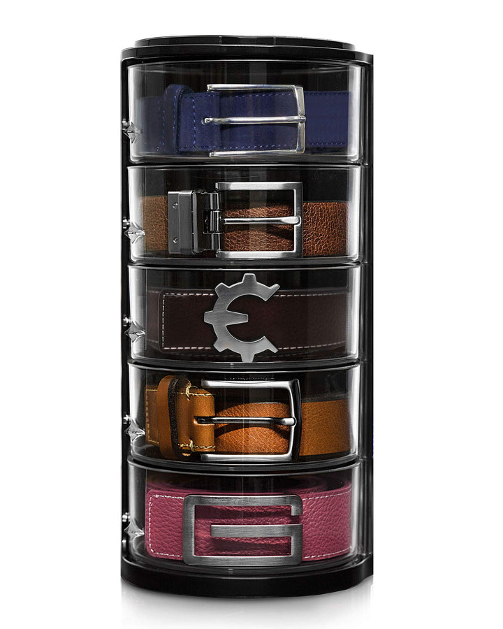 ELYPRO Gürtel-Organizer – Acryl-Organizer und Display für Accessoires wie Gürtel, Schmuck, Uhrenetui