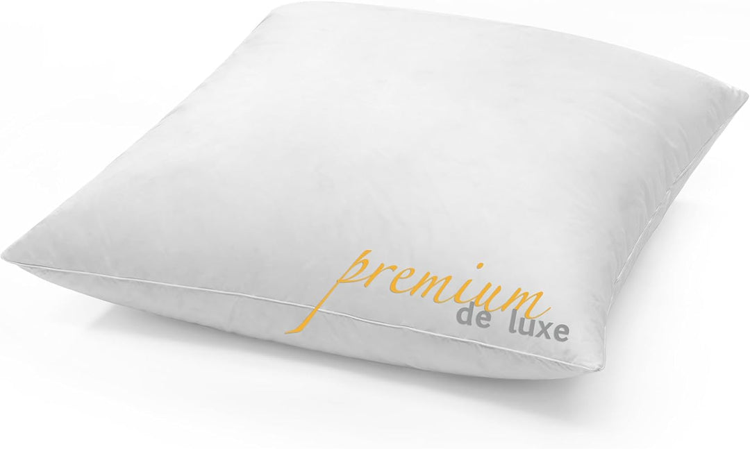 HANSKRUCHEN® Premium de Luxe Daunenkissen 80x80 cm - Made in Germany Daunen Kopfkissen aus 100% Baum