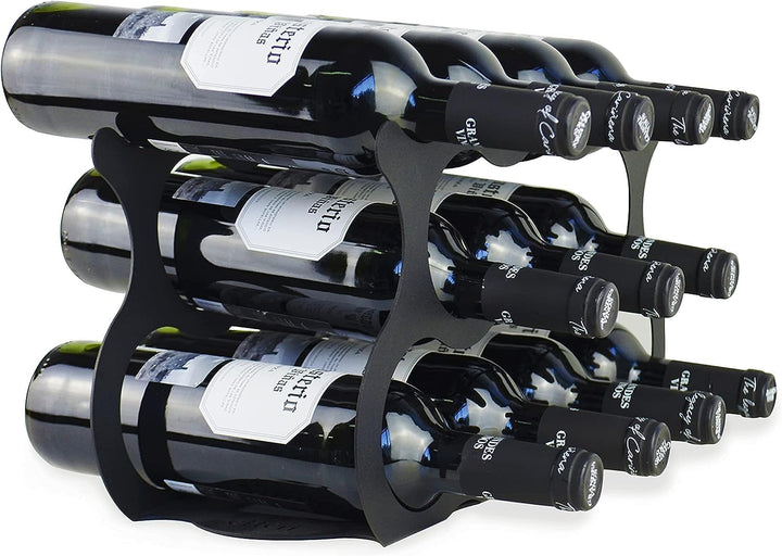 Weinregal für 11 Weinflaschen. (Schwarz x 1), Schwarz X 1