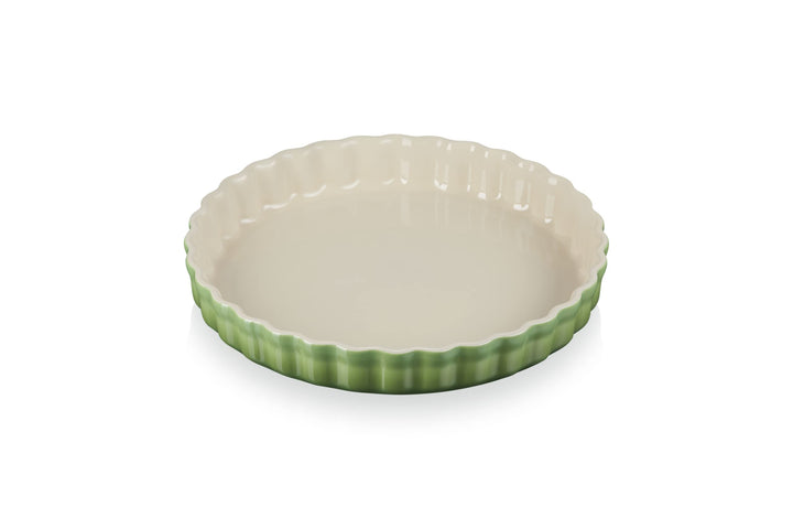 Le Creuset Tarteform aus Steinzeug, 28 cm, 2.1 Liter, Bamboo, 71120284080001 Bamboo 28 cm, Bamboo 28