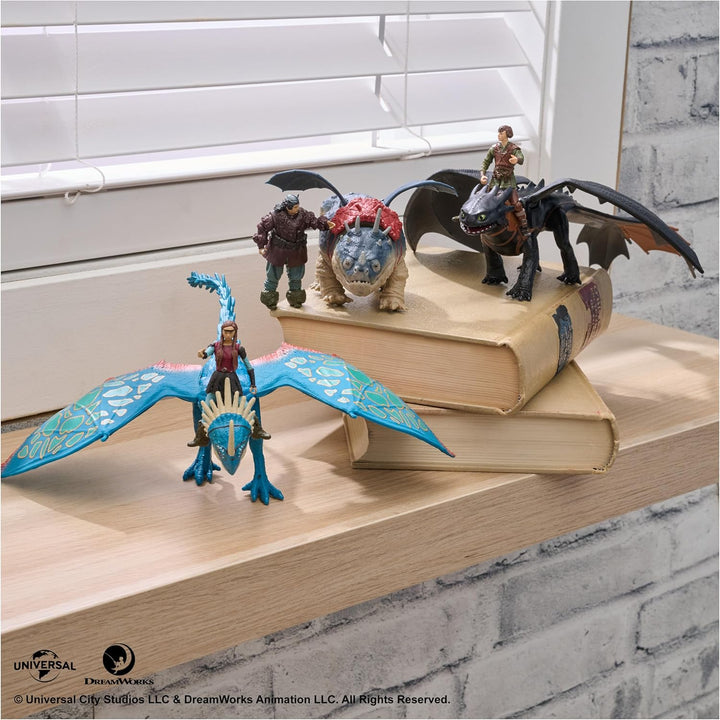 Dreamworks How to Train your Dragon, Wikinger und Drachen Actionfiguren-Set, Fleischklops und Fischb