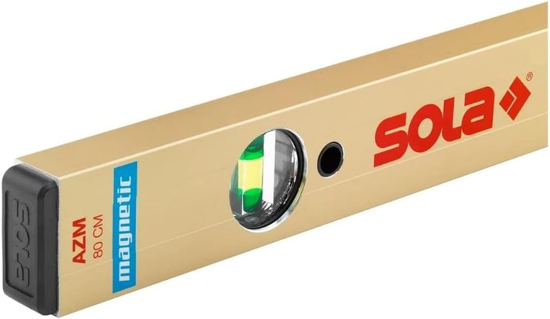 SOLA Aluminium Magnetwasserwaage AZM 40cm mit 2 Libellen, 400 mm, 400 mm